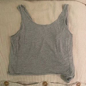 Lululemon grey wrap top. Size 4.